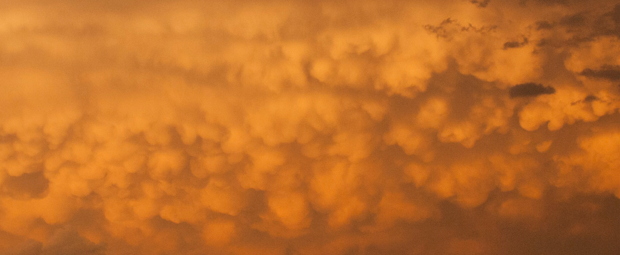 Photo: Mammatus over Cheyenne, WY.